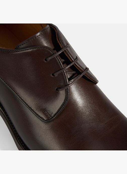Kahve Erkek Bağcıklı Klasik Ayakkabı - Görsel 7