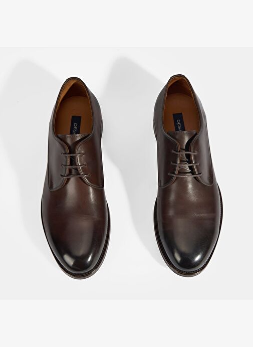 Kahve Erkek Bağcıklı Klasik Ayakkabı - Görsel 8