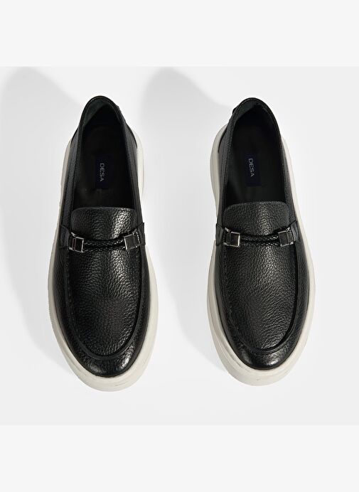 Liverty Siyah Erkek Deri Tokalı Loafer - Görsel 8
