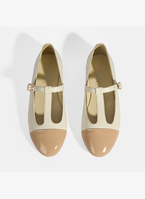 Desa Desa Kadın Beyaz Rugan T-Bant Mary Jane Babet | Boyner Beyaz - 8. görsel