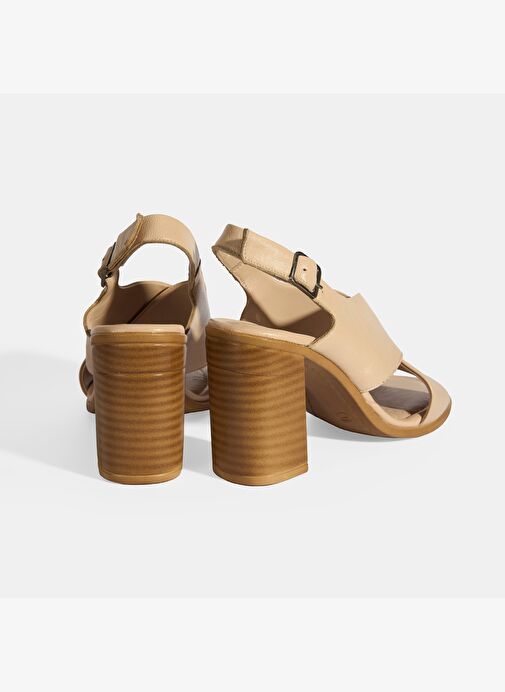 Desa Desa Kadın Bej Toka Detaylı Deri Sandalet Sandalet & Terlik | Boyner Bej - 9. görsel