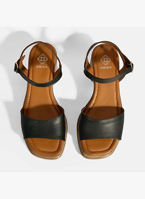 Desa Desa Siyah Kadın Toka Detaylı Deri Sandalet Sandalet & Terlik | Boyner Siyah - 7. görsel