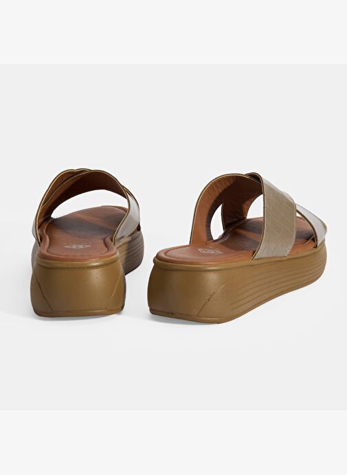 Desa Desa Kadın Vizon Dolgu Topuklu Deri Terlik Boyner'de! Vizon - 9. görsel