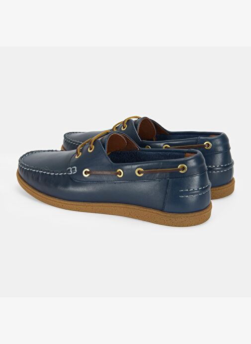 Leminna Lacivert Erkek Deri Tekne Günlük Ayakkabı - Görsel 8