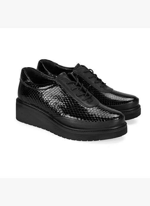 Kadın Siyah DesaComfort Deri Günlük Ayakkabı - Görsel 2