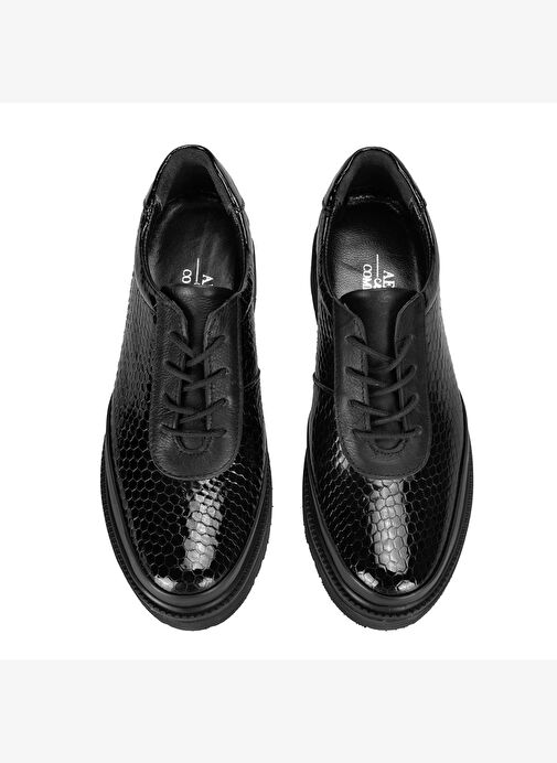 Kadın Siyah DesaComfort Deri Günlük Ayakkabı - Görsel 7