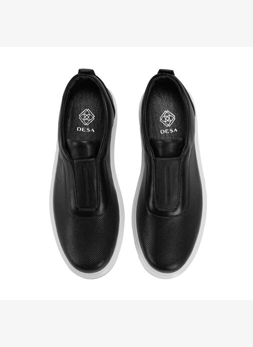 Kadın Siyah Deri Günlük Ayakkabı - Görsel 7