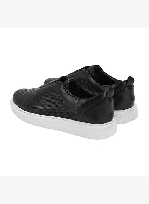 Kadın Siyah Deri Günlük Ayakkabı - Görsel 8