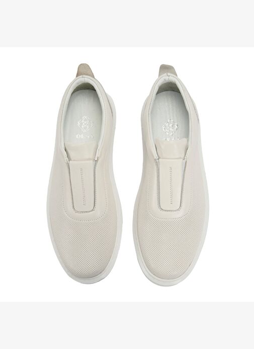 Kadın Beyaz Deri Günlük Ayakkabı - Görsel 7