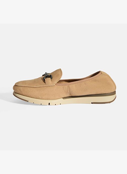 Kadın Bej Süet DesaComfort Günlük Ayakkabı - Görsel 4