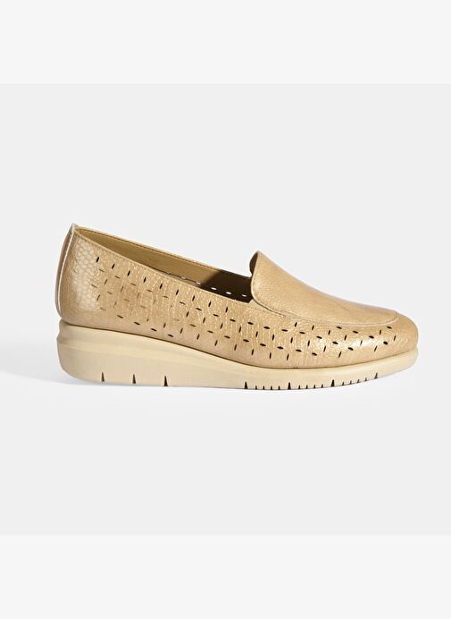 Kadın Bej Deri DesaComfort Günlük Ayakkabı - Görsel 2