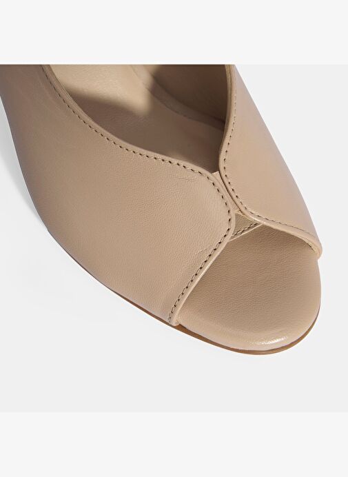 Desa Kadın Vizon DesaComfort Lastik Bantlı Slingback Topuklu Ayakkabı | Boyner Vizon - 3. görsel