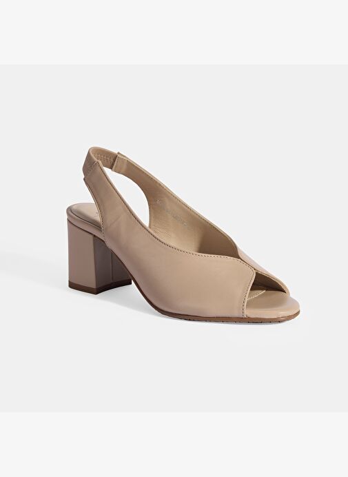 Desa Kadın Vizon DesaComfort Lastik Bantlı Slingback Topuklu Ayakkabı | Boyner Vizon - 4. görsel