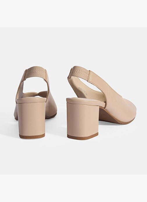 Desa Kadın Vizon DesaComfort Lastik Bantlı Slingback Topuklu Ayakkabı | Boyner Vizon - 5. görsel