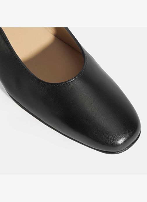 Kadın Siyah DesaComfort Deri Klasik Topuklu Ayakkabı - Görsel 8