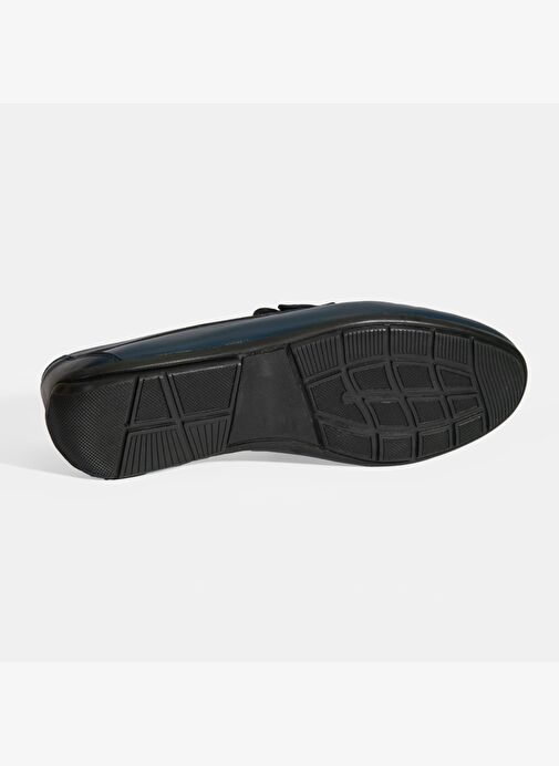 Jovian Lacivert Erkek Deri Slip-On Loafer - Görsel 5