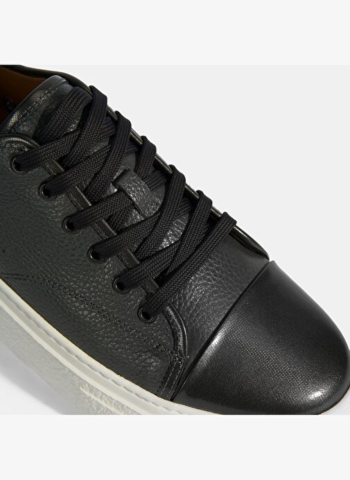 Kalinda Koyu Gri Erkek Deri Bağcıklı Günlük Ayakkabı - Görsel 7