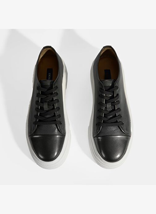 Kalinda Koyu Gri Erkek Deri Bağcıklı Günlük Ayakkabı - Görsel 9