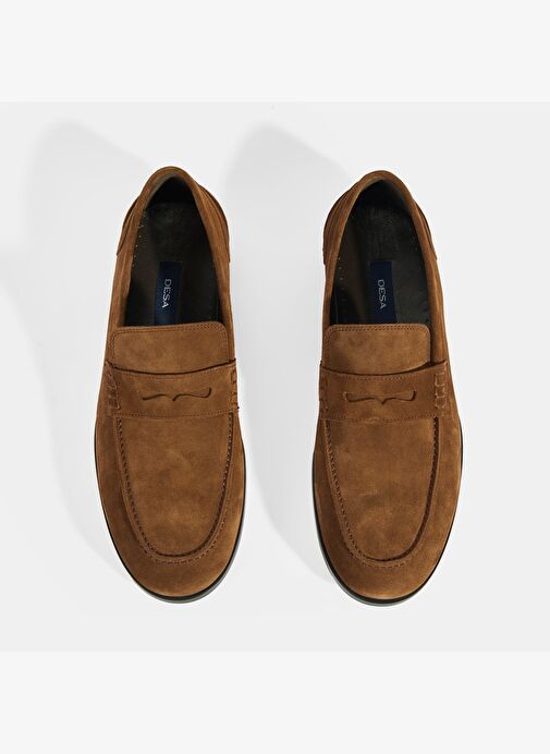Merinay Taba Erkek Süet Loafer - Görsel 8