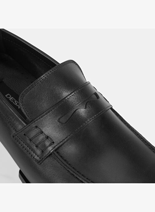 Erkek Siyah Deri Loafer - Görsel 7