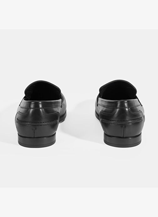 Erkek Siyah Deri Loafer - Görsel 9
