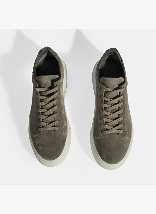 Gri Erkek Bağcıklı Süet Günlük Ayakkabı - Görsel 8