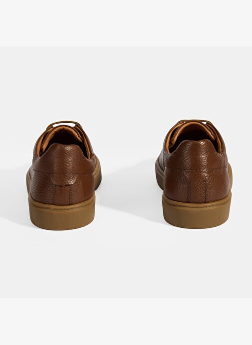 Monikar Taba Erkek Deri Bağcıklı Günlük Ayakkabı - Görsel 9