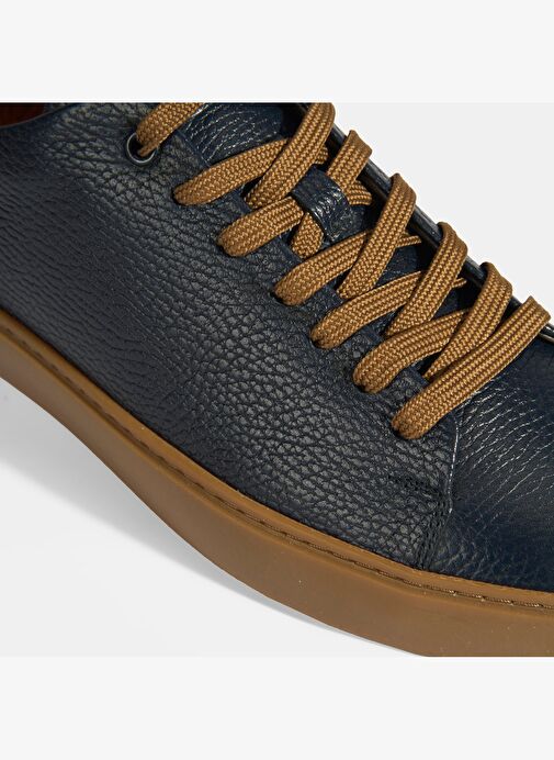 Monikar Lacivert Erkek Deri Bağcıklı Günlük Ayakkabı - Görsel 7