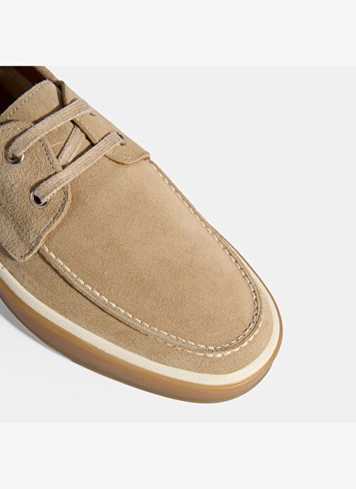 Erkek Vizon Bağcıklı Süet Günlük Ayakkabı - Görsel 7