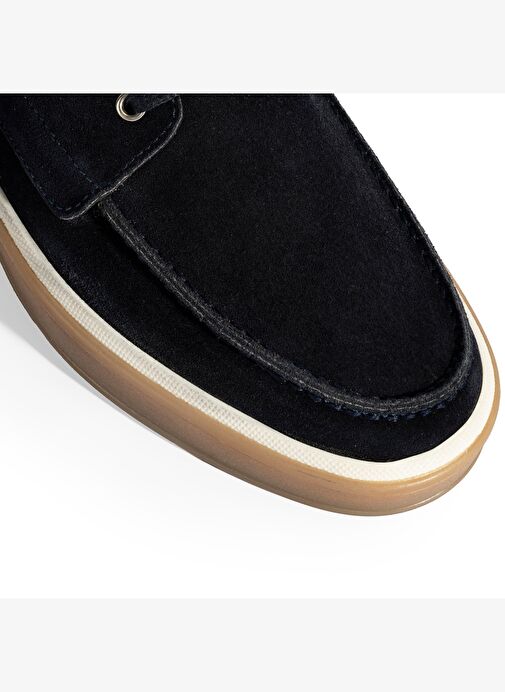 Erkek Lacivert Bağcıklı Süet Günlük Ayakkabı - Görsel 7