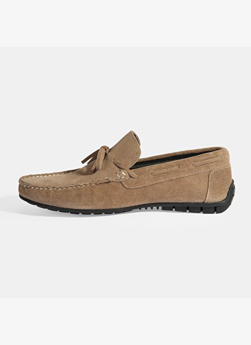 Calandra Vizon Erkek Bağcık Detaylı Slip-On Süet Loafer - Görsel 4