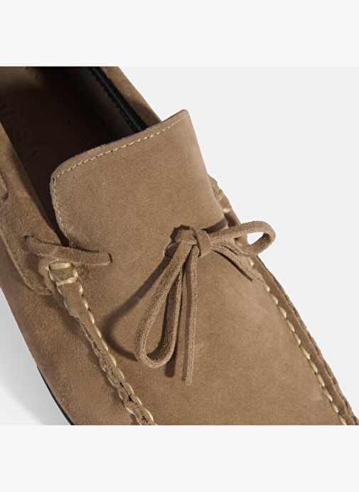 Calandra Vizon Erkek Bağcık Detaylı Slip-On Süet Loafer - Görsel 7