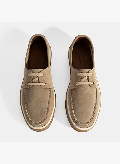 Erkek Vizon Bağcıklı Süet Ayakkabı - Görsel 9