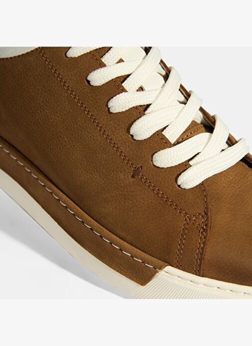 Triyo Taba Erkek Bağcıklı Deri Günlük Ayakkabı - Görsel 7