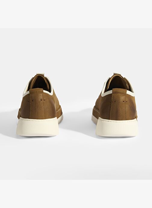 Triyo Taba Erkek Bağcıklı Deri Günlük Ayakkabı - Görsel 8