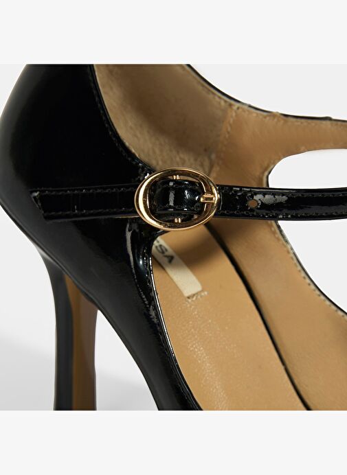 Kadın Siyah Topuklu Klasik Ayakkabı - Görsel 6