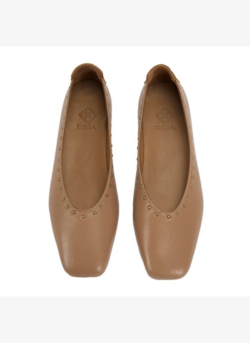 Kadın Kahve Deri Babet - Görsel 7