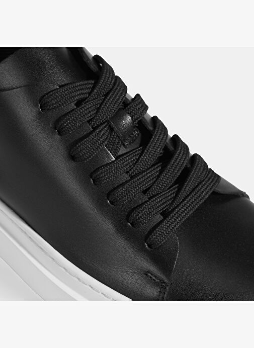 Denissy Siyah Erkek Deri Günlük Ayakkabı - Görsel 7