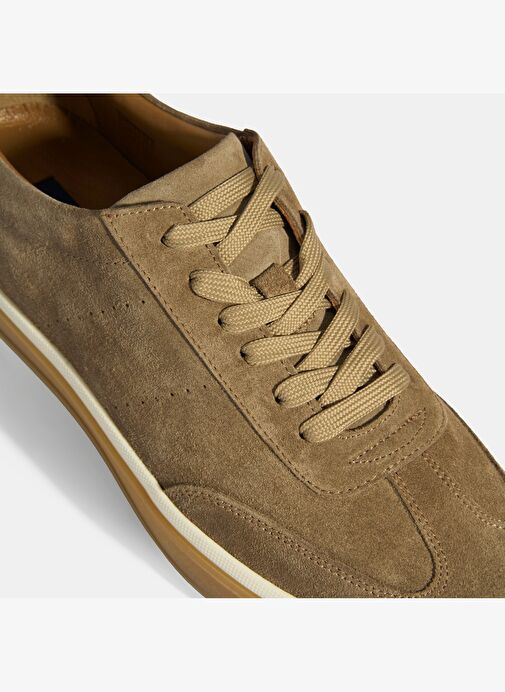 Lianra Bej Erkek Süet Bağcıklı Günlük Ayakkabı - Görsel 7