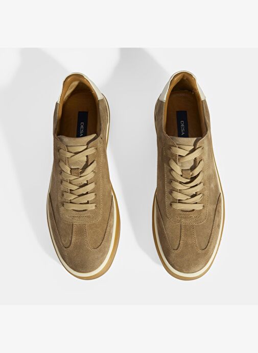 Lianra Bej Erkek Süet Bağcıklı Günlük Ayakkabı - Görsel 8