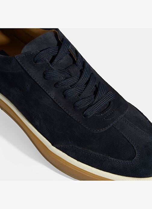 Lianra Lacivert Erkek Süet Bağcıklı Günlük Ayakkabı - Görsel 7