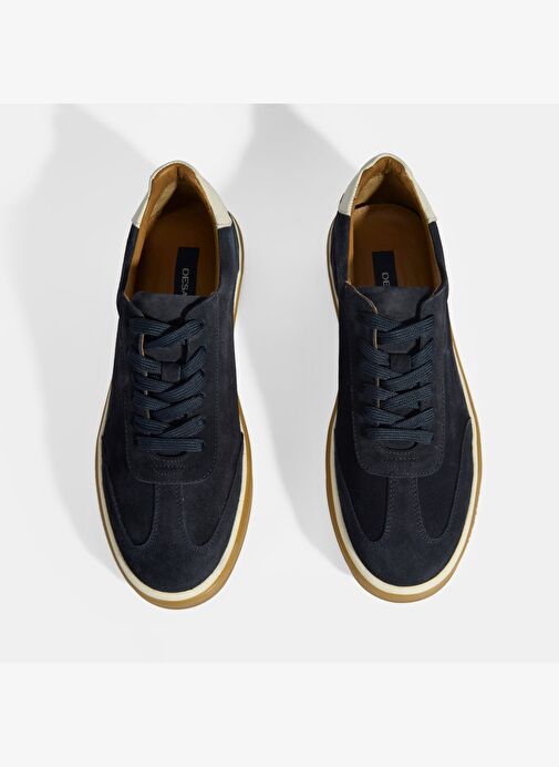 Lianra Lacivert Erkek Süet Bağcıklı Günlük Ayakkabı - Görsel 8