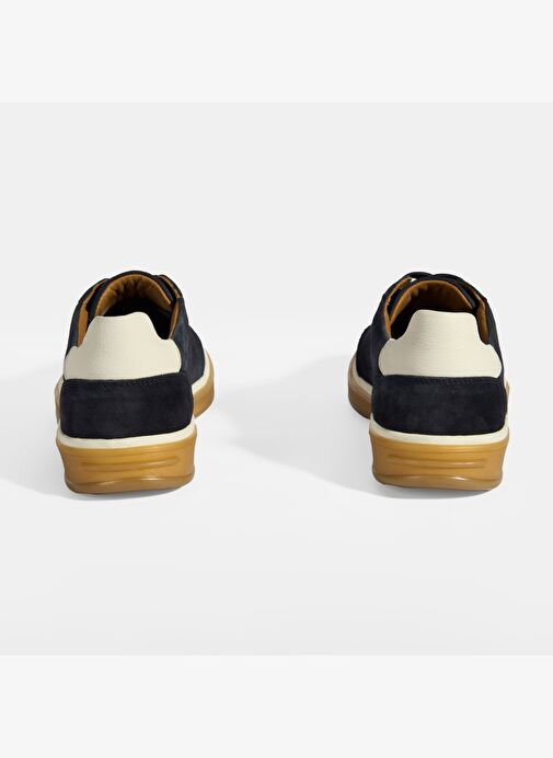 Lianra Lacivert Erkek Süet Bağcıklı Günlük Ayakkabı - Görsel 9