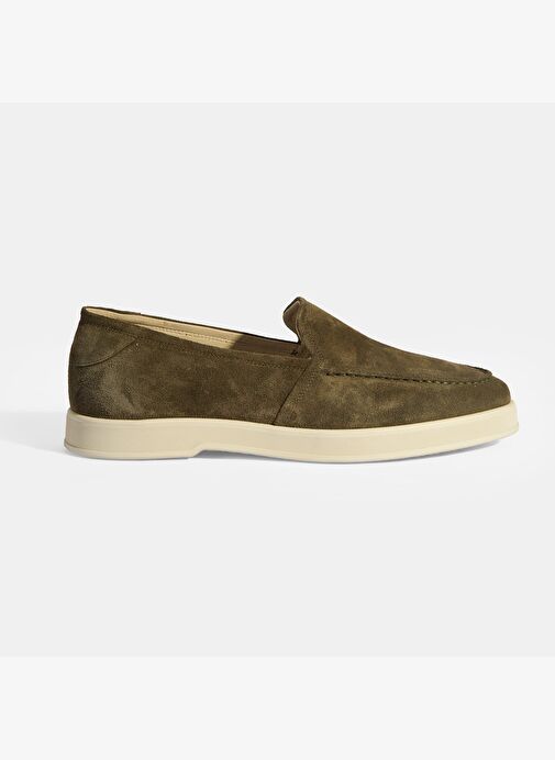 Peraleda Haki Erkek Slip-On Süet Loafer - Görsel 2