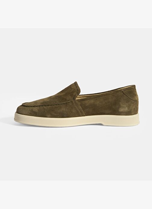 Peraleda Haki Erkek Slip-On Süet Loafer - Görsel 4