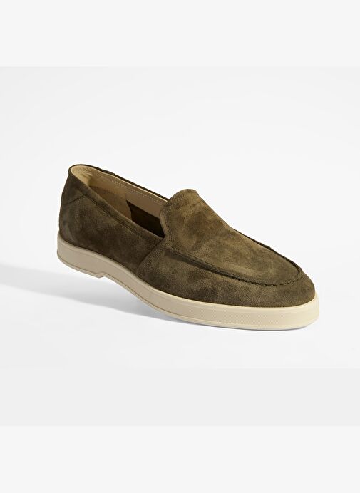 Peraleda Haki Erkek Slip-On Süet Loafer - Görsel 6