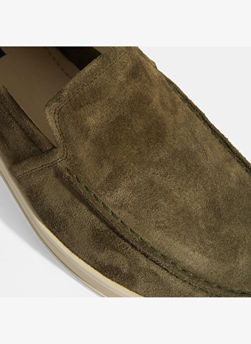Peraleda Haki Erkek Slip-On Süet Loafer - Görsel 7