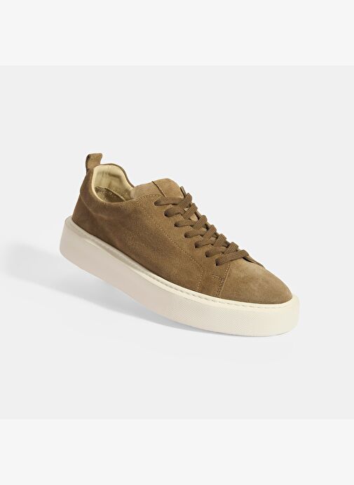 Erkek Vizon Bağcıklı Süet Günlük Ayakkabı - Görsel 7