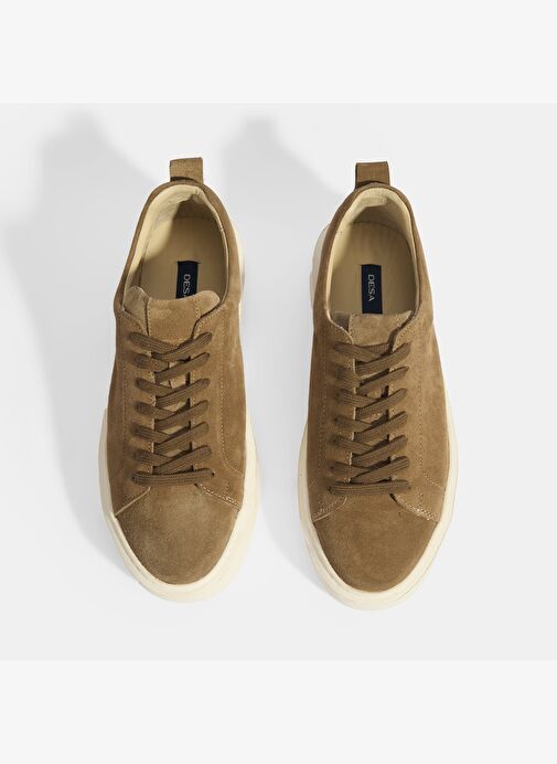Erkek Vizon Bağcıklı Süet Günlük Ayakkabı - Görsel 8