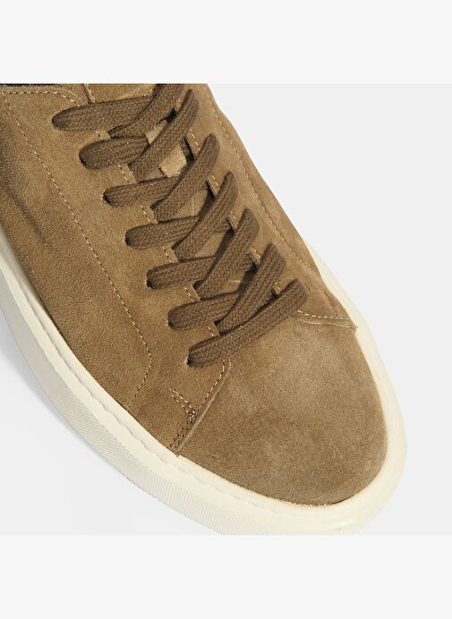 Erkek Vizon Bağcıklı Süet Günlük Ayakkabı - Görsel 9